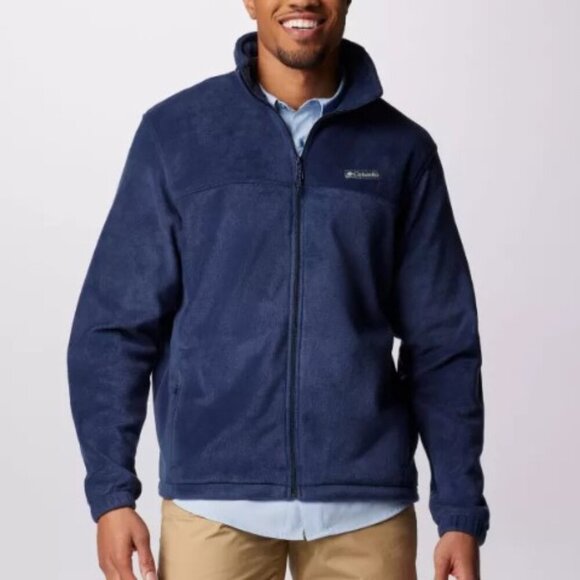Columbia Steens Mountain 2.0 Fleece Jacket Men's Sz XL Blue Full Zip Pockets - Picture 1 of 12